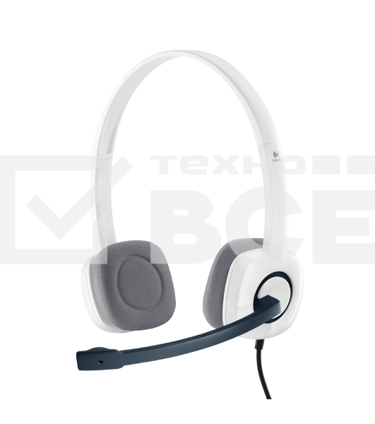 Наушники с микрофоном Logitech H150 белый накладные оголовье (981-000350)