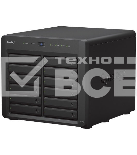 Модуль расширения Synology Expansion Unit for DS3622xs+,DS2422+/upto 12hot plug HDDs SATA(3,5' or 2,5')/1xPS incl Infiniband Cbl''