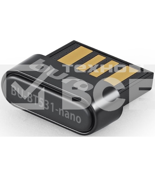 Адаптер USB Buro BU-BT531-nano Bluetooth 5.3+EDR class 1.5 20м черный