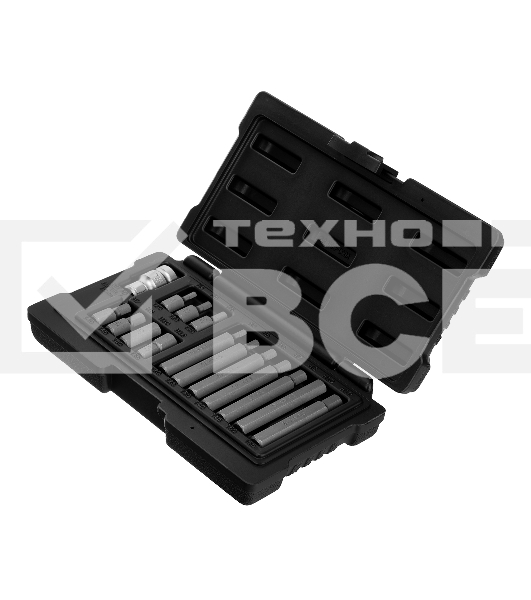 Набор бит STELS 11313hex хвостовик-шестигранник 1/2'' crv 10мм 15предм.