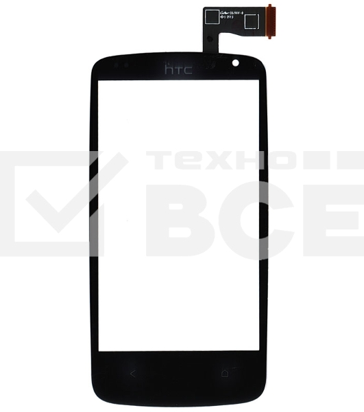 Сенсорное стекло (тачскрин) для HTC Desire 500, черное