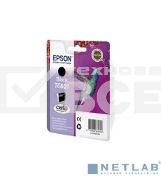 Картридж струйный Epson C13T08014011 черный для Epson St Ph P50/PX660/PX720WD (330стр.)