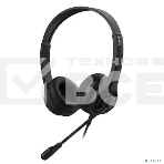 Наушники с микрофоном A4Tech HU-8 черный 2м накладные USB оголовье, фото2