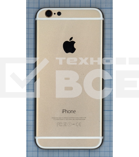 Задняя крышка для iPhone 6 (4.7) золотая