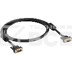 Кабель Greenconnect Кабель SVGA 5.0м чёрный, позолоченные контакты, ферритовые кольца, OD8.0mm. 15M / 15M Premium, 28/28 AWG, двойной экран (GCR-VM2VM2-5.0m), фото7