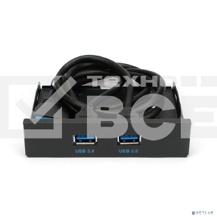 Планка USB 3.0 на переднюю панель 3.5' Gembird, FP3.5-USB3-2A, 2xUSB-A 3.0