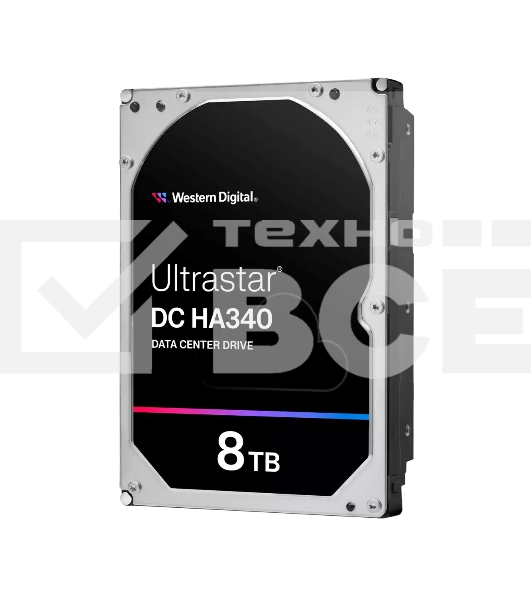 Серверный диск HDD WD Ultrastar DC HA340 8TB <WUS721208BLE604> SATA3 3.5