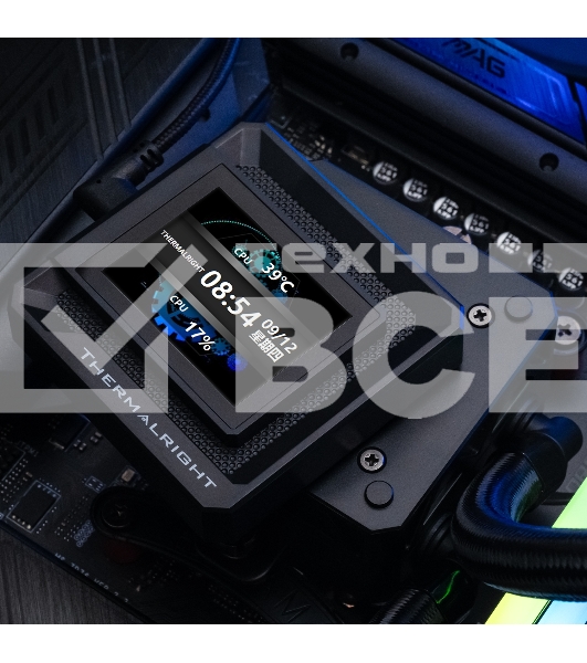 Водяное охлаждение для процессора Thermalright Frozen Warframe SE 240 ARGB Black (240mm, LED temp., Black, ARGB/ Fans: 2x120mm, 70.84CFM, 29.8dBA, 2000RPM/ Pump height 59mm, Rad thickness 27mm/ S: 1851, 1700, 1200, 115X, AM5, AM4)
