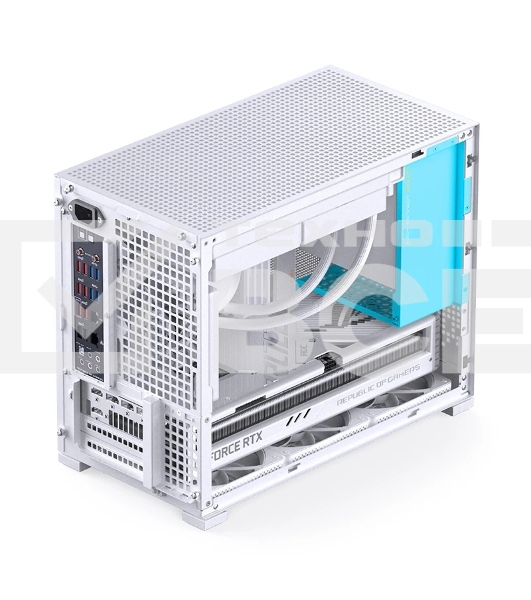 Корпус без блока питания Case JONSBO D32 PRO, Mini-Tower, TG, no fan, 2xUSB-A 3.2 + 1xUSB-C 3.2, mATX, mDTX, mITX White