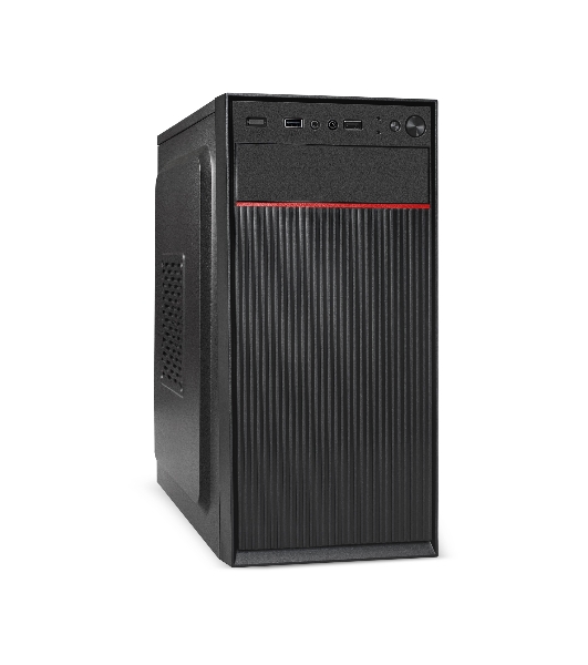 Компьютерный корпус Minitower ExeGate BAA-113-UNS500 (mATX, БП UNS500 с вент. 12см, 2*USB, аудио, черный)