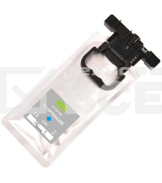 Картридж струйный Cactus CS-EPT05A200 (T05A2) голубой (215 мл) для Epson WorkForce Pro WF-C878/C879