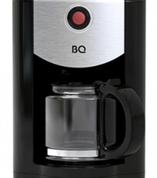 Кофеварка капельная со встроенной кофемолкой BQ CM1009 черный-стальной, исп. кофе - зерновой/молотый, 0.625 л, 700 Вт.