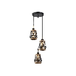 Светильник Ambrella light TR8522/3 BK/SB черный/бронза E27/3 max 60W D380*1000, фото 1