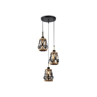 Светильник Ambrella light TR8522/3 BK/SB черный/бронза E27/3 max 60W D380*1000