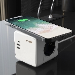Розеточный блок 3-местный + 3 USB + беспроводная зарядка, фото7