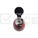 Чайник Centek CT-1068 RED (красный) металл 2л, 2000W, хромированная вставка на крышке, фото4