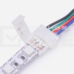 Коннектор питания (1 разъем) для RGB светодиодных лент шириной 10 мм LAMPER, фото 1