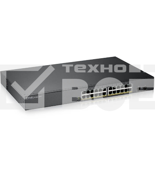 Коммутатор Smart L2 PoE+ Zyxel GS1900-24HPv2, rack 19