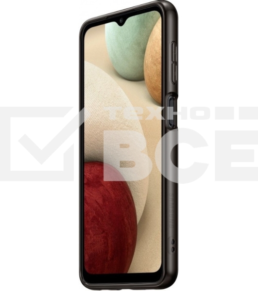 Чехол (клип-кейс) Samsung для Samsung Galaxy A12 Soft Clear Cover черный (EF-QA125TBEGRU)