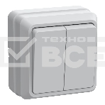 Выключатель Iek EVO20-K01-10-DC ВС20-2-0-ОБ 2кл 10А откр.уст. ОКТАВА (белый), фото2