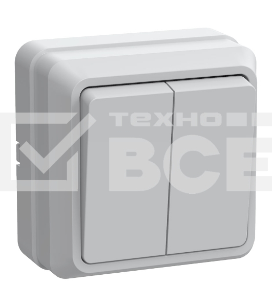 Выключатель Iek EVO20-K01-10-DC ВС20-2-0-ОБ 2кл 10А откр.уст. ОКТАВА (белый)