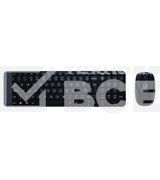 Клавиатура + мышь Logitech MK220 клав:черный мышь:черный USB беспроводная