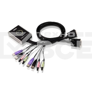 Переключатель ATEN CS682(-AT) 2-х-портовый USB 2.0 DVI KVM KVM-переключатель