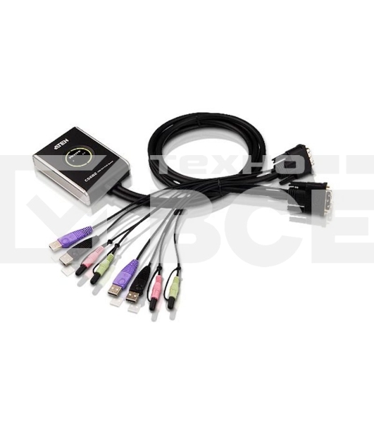 Переключатель ATEN CS682(-AT) 2-х-портовый USB 2.0 DVI KVM KVM-переключатель