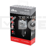 Автомобильный FM-модулятор Ritmix FMT-A707 черный MicroSD BT USB, фото 1