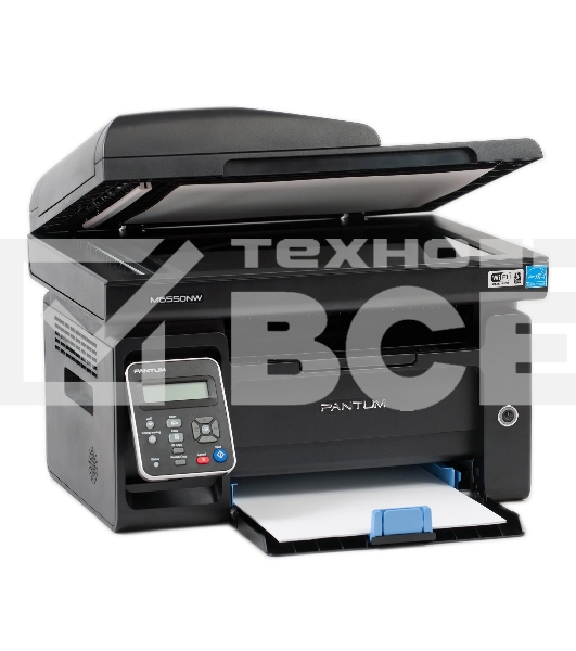 МФУ лазерный Pantum M6550NW, A4, ч/б, печ. до 22 стр/мин., скан. до 22 стр/мин., 1200x1200dpi, USB, RJ-45, Wi-Fi