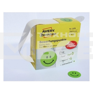 Этикетки Avery Zweckform 3858 250шт на листе диаметр 19мм/70г/м2/зеленый самоклей. универсальная (упак.:1рул)