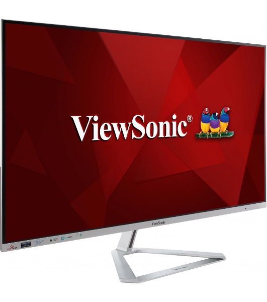 Монитор 31.5' ViewSonic VX3276-2K-MHD IPS 2560x1440, 75 Гц, 3 мс, 16:9, 250 кд/м², 1xHDMI, 1xDP, 1xminiDP, 2x2 Вт, серебристый
