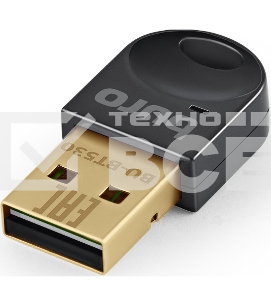 Адаптер USB Buro BU-BT530 Bluetooth 5.3+EDR class 1.5 20м черный