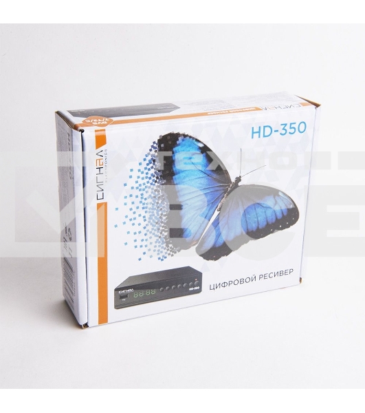 Ресивер эфирный цифровой DVB-T2/C HD HD-350 металл, дисплей DOLBY DIGITAL, HEVC Сигнал Electronics