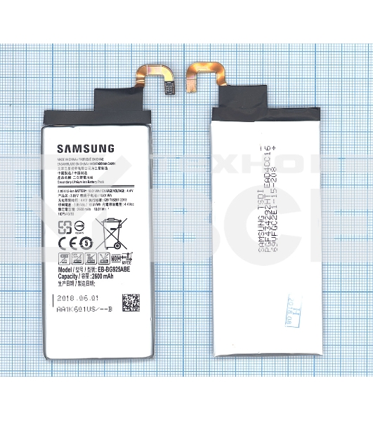 Аккумуляторная батарея EB-BG925ABE для Samsung Galaxy S6 Edge 2600mah