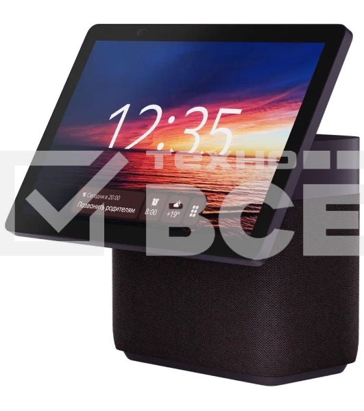 Умная колонка с дисплеем Яндекс Станция Дуо Макс, Zigbee, 60Вт, с голосовым ассистентом Алиса на YaGPT, красный (YNDX-00055RED)