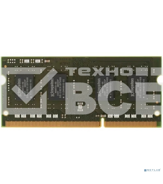 Оперативная память Kingston ValueRAM, DDR3, 4GB (1x4GB), 1600MHz, CL11, SO-DIMM