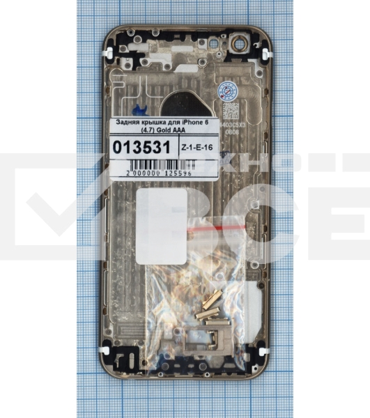 Задняя крышка для iPhone 6 (4.7) золотая