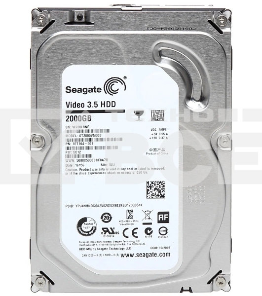 Жесткий диск Seagate Original SATA-III 2Tb ST2000VM003 (5900rpm) 64Mb 3.5