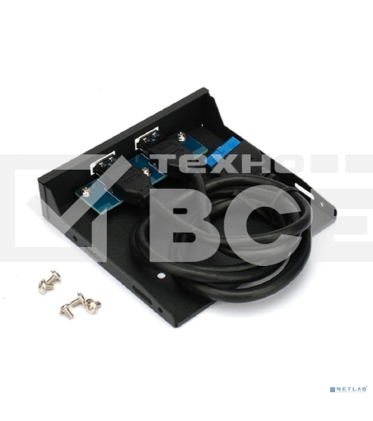 Планка USB 3.0 на переднюю панель 3.5' Gembird, FP3.5-USB3-2A, 2xUSB-A 3.0