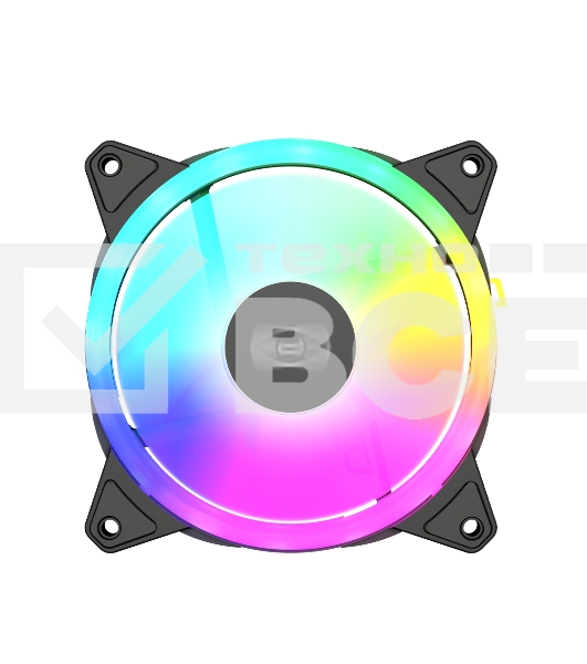 Вентилятор для корпуса PCCooler F3 T120 ARGB черный, 120 мм, 1800 об/мин, 21.6 дБ, 4 pin