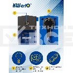 Точилка для карандашей механическая Kw-Trio 305Ablu 1 отверстие 8мм пластик синий, фото4