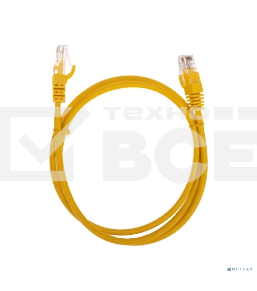Патч-корд U/UTP, CAT 5e, RJ45-RJ45, 26AWG, ZH нг(А)-HF, желтый, 1м  Rexant