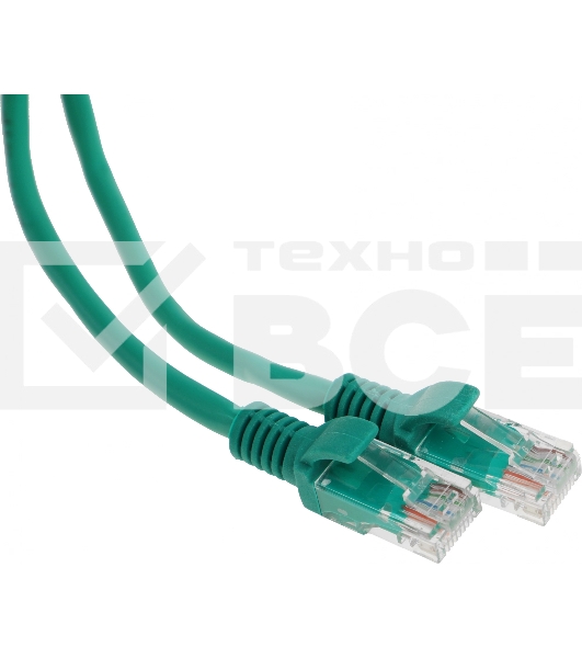 Патч-корд Premier PP12-1M/G 1000Гбит/с UTP 4 пары cat5E CCA molded 1м зеленый RJ-45 (m)-RJ-45 (m)
