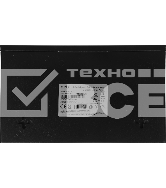 Коммутатор Cudy 8 RJ-45 10/100/1000M PSE ports +2 RJ45 10/100/1000 Uplink Port Unmanaged PoE+ Switch 120W, CCTV/VLAN mode support, long distance:250M at CCTV mode. 802.3af/at standard, Aternative 1/2(+),3/6(-), Rack-mountable Steel Case, Watchdog, 120W internal