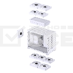 Корпус без блока питания Case JONSBO D32 PRO, Mini-Tower, TG, no fan, 2xUSB-A 3.2 + 1xUSB-C 3.2, mATX, mDTX, mITX White, фото20
