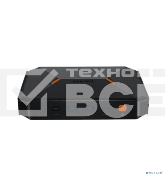 Компьютер Chuwi HeroBox  Intel N-series N100(0.8Ghz)/8192Mb/256SSDGb/Int:Intel UHD Graphics 600/BT/WiFi/war 1y/0.59kg/Black/Win11Pro + USB2.0*2/USB3.0*2/Type-C*1/HDMI*1/VGA*1/RJ45*1/WIFI6,BT5.2/bracket