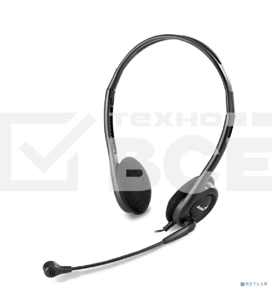Наушники с микрофоном Genius HS-200C, Black