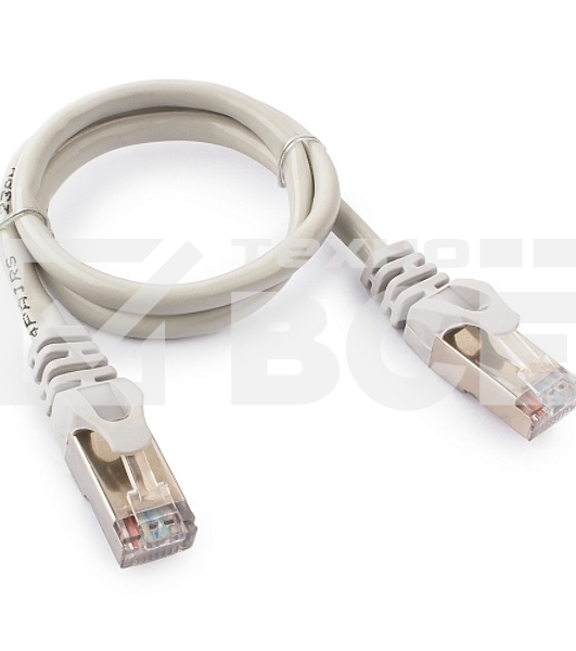 Патч-корд FTP Cablexpert кат.5e, 0.5м, литой, многожильный (серый)