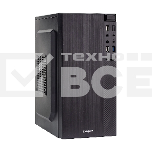 Корпус Minitower Exegate BAA-104U Black, mATX, <AAA400, 80mm>, 2*USB+1*USB3.0, Audio